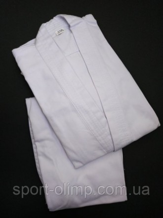 Классическое кимоно для каратэ единоборств MATSA Белое (х-б, р-р 5 (180см), вес . . фото 9