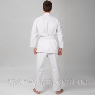 Классическое кимоно для каратэ единоборств MATSA Белое (х-б, р-р 5 (180см), вес . . фото 6