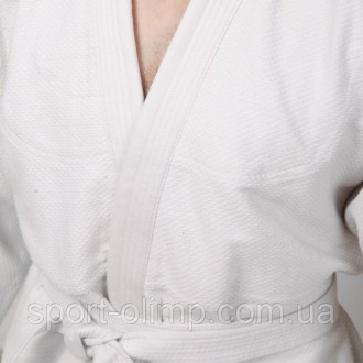 Кимоно дзюдо белое MATSA (х-б, р-р 5 (180см), вес 1кг, 450 г/м2) MA-0013
	Тип: т. . фото 8