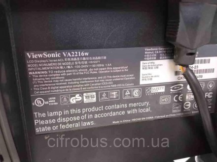 ViewSonic VA2216W
Внимание! Комиссионный товар. Уточняйте наличие и комплектацию. . фото 4