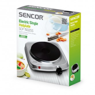
Электроплитка Sencor CP 1502 SS (CP1502SS)
Компактная электрическая кухонная пл. . фото 5