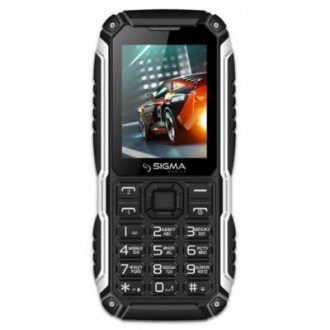Мобильный телефон Sigma PT68(4400mAh) Black (4827798855515) — это надежный защищ. . фото 2