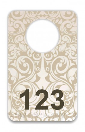 Номерки для гардероба зі сріблястого металу двосторонні з лого та номером, що ви. . фото 11