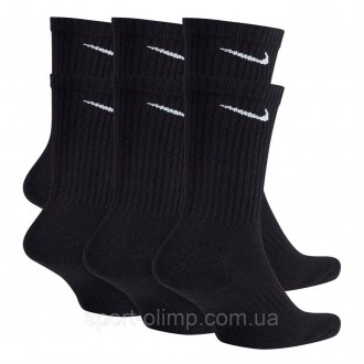 Носки Nike Everyday Cushion Ankle 3-pack black &mdash, SX7667-010 выготовлены с . . фото 3