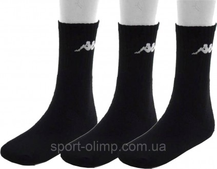 &nbsp, Універсальні шкарпетки Kappa Trisper Tennis Sock 3-pack black - 303WIG0-9. . фото 2