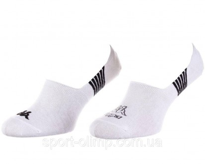 Носки-следы&nbsp,Kappa 2-pack white &mdash, 93510616-1 плотно сидят на ноге не с. . фото 2