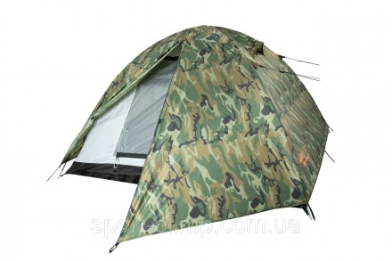 Двухместная палатка Tramp Lite Hunter2
камуфляжной расцветки с двумя входами для. . фото 2