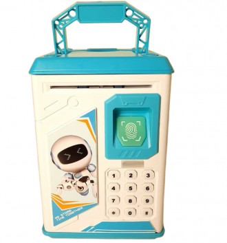 Описание Сейфа-копилки детского с кодовым замком ROBOT BODYGUARD 906, синего
Сей. . фото 3