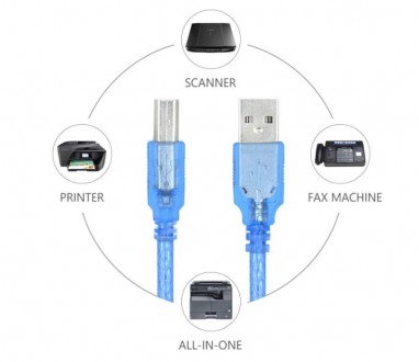 Описание Кабеля USB 2.0 AM-BM для принтера, сканера, 9 м
Кабель длиной 9 м, имее. . фото 3