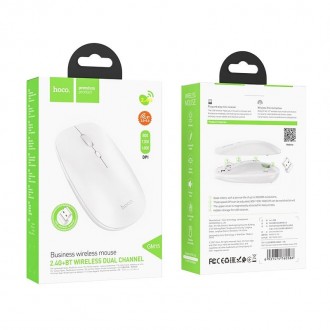 
Описание Мышки беспроводной HOCO Art dual-mode GM15 2.4G Bluetooth, белой
Мышка. . фото 5