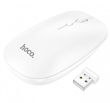 
Описание Мышки беспроводной HOCO Art dual-mode GM15 2.4G Bluetooth, белой
Мышка. . фото 2