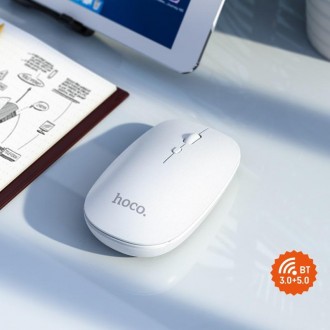 
Описание Мышки беспроводной HOCO Art dual-mode GM15 2.4G Bluetooth, белой
Мышка. . фото 4