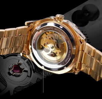 
Мужские механические наручные часы Winner Skeleton с открытым механизмом, часы . . фото 6