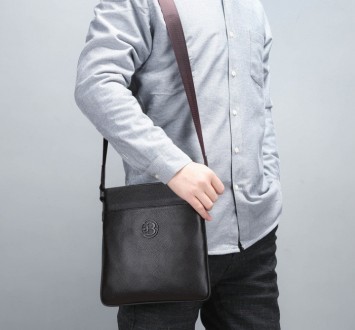 Мужская кожаная сумка планшетка Feidikabolo Original, фирменная сумка-планшет из. . фото 7