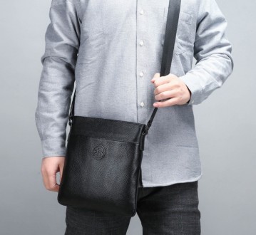 Мужская кожаная сумка планшетка Feidikabolo Original, фирменная сумка-планшет из. . фото 8