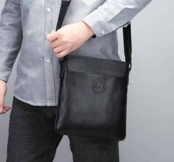 Мужская кожаная сумка планшетка Feidikabolo Original, фирменная сумка-планшет из. . фото 9