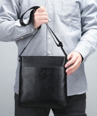 Мужская кожаная сумка планшетка Feidikabolo Original, фирменная сумка-планшет из. . фото 6