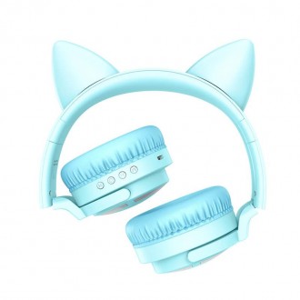 Описание Наушников беспроводных Bluetooth BOROFONE Cat ear BO15 с подсветкой, си. . фото 3