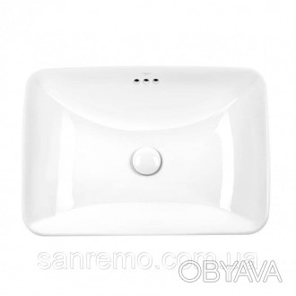 Раковина Qtap Jay QT0711K425W изготовлена из качественной керамики белого цвета . . фото 1