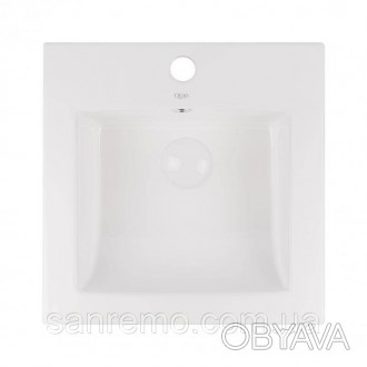 Раковина Qtap Stork QT15116037W изготовлена из качественной керамики белого цвет. . фото 1