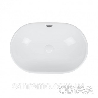 Раковина Qtap Leo QT11114028W изготовлена из качественной керамики белого цвета . . фото 1