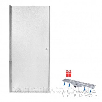 Набор Qtap дверь в нишу Presto CRM208.P5 + трап линейный Dry FB304-600 изготовле. . фото 1