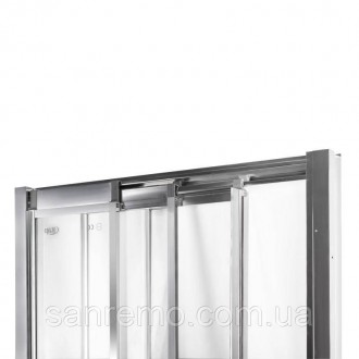 Душевая дверь в нишу Qtap Uniford CRM207.C4 изготовлена из высокопрочного стекла. . фото 5