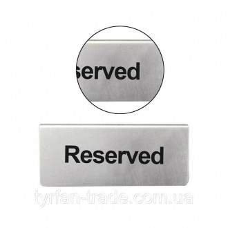 Табличка на стіл — Настільна табличка з металу з вашим лого або текстом
Розмір
1. . фото 4