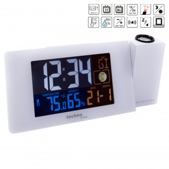 Проекційний годинник з будильником Technoline WT537 White крім своєї основної фу. . фото 8