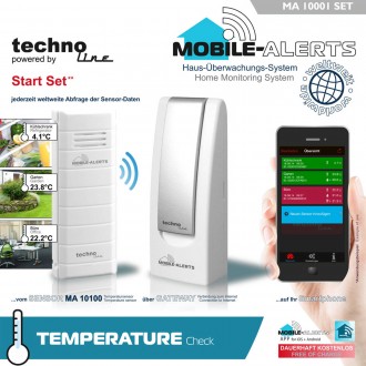 Метеостанція Technoline Mobile Alerts Start Set MA10001 (мобільний шлюз + датчик. . фото 5