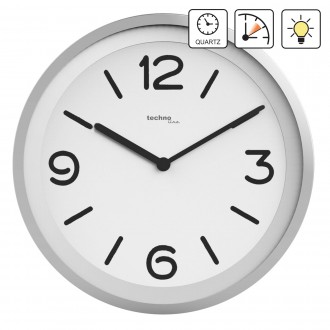 Настінний годинник Technoline WT7400 Silver з підсвічуванням циферблата в темний. . фото 2