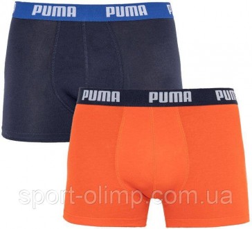 Боксери Basic Boxer 2-pack blue/orange — 521015001-002 з колекції PUMA в спортив. . фото 2