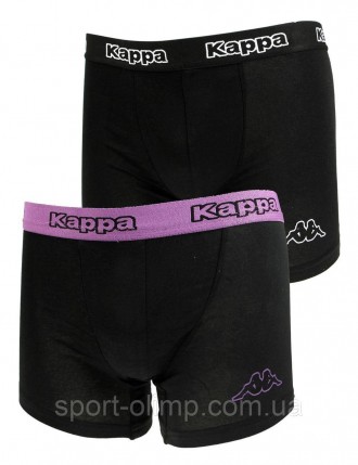 Kappa Boxers 2-pack black/violet — 304JB30-987 современные боксеры высокого каче. . фото 2