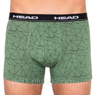 Універсальні чоловічі труси-боксери Head Mesh Print Boxer 2-pack green / gray - . . фото 3