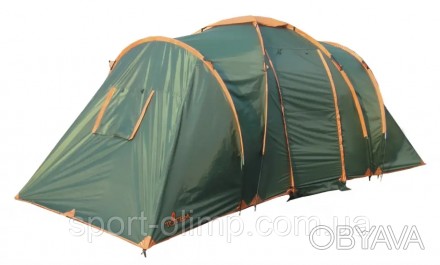 Шестиместная кемпинговая двухкомнатная палатка Totem Hurone.
Разделена на 2 отде. . фото 1