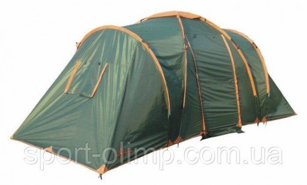 Четырехместная кемпинговая двухкомнатная палатка Totem Hurone.
Разделена на 2 от. . фото 2