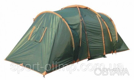 Четырехместная кемпинговая двухкомнатная палатка Totem Hurone.
Разделена на 2 от. . фото 1