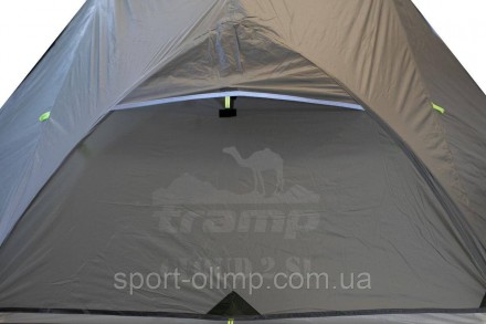 Ультралегкая двухместная туристическая палатка Tramp Cloud 2 Si TRT-092-GREY све. . фото 5