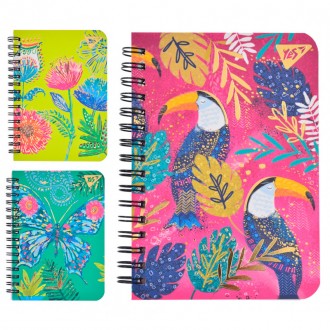 Тетрадь А6/80 дв.спираль, мат.лам+фольга золото+глиттер "Opium" YES. Киев. фото 1