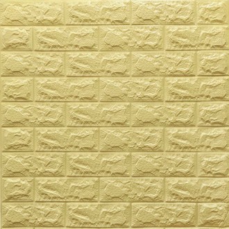 Самоклеющаяся декоративная 3D панель желто-песочный кирпич 700x770x7мм
Декоратив. . фото 2