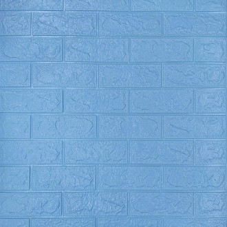 Самоклеющаяся декоративная 3D панель под голубой кирпич 700x770x3мм
Декоративные. . фото 2
