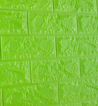 Самоклеящаяся декоративная 3D панель под зеленый кирпич
3D панели самоклейки под. . фото 8