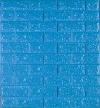 Самоклеящаяся декоративная 3D панель под синий кирпич
3D панели самоклейки под с. . фото 2
