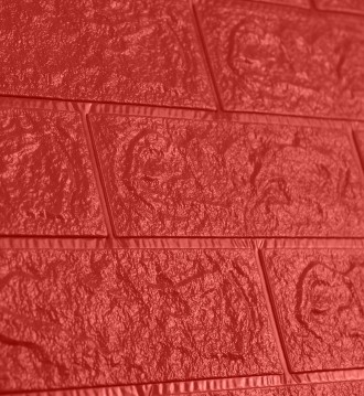 Самоклеящаяся декоративная 3D панель под красный кирпич 5 мм
3D панели самоклейк. . фото 5