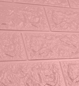 Самоклеящаяся декоративная 3D панель под розовый кирпич 5 мм
3D панели самоклейк. . фото 5