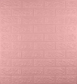 Самоклеящаяся декоративная 3D панель под розовый кирпич 5 мм
3D панели самоклейк. . фото 2