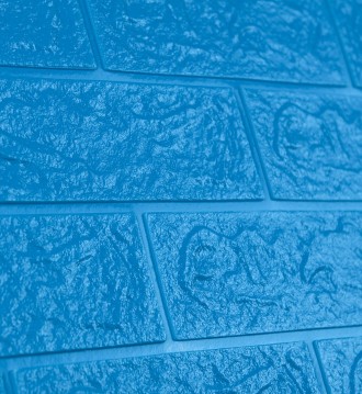 Самоклеящаяся декоративная 3D панель под синий кирпич 5 мм
3D панели самоклейки . . фото 5