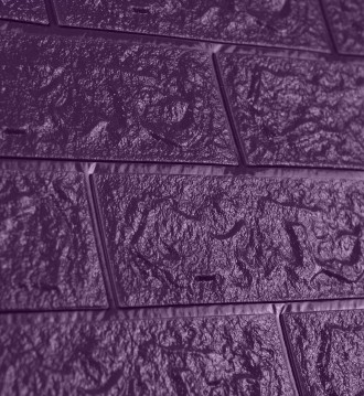 Самоклеящаяся декоративная 3D панель под фиолетовый кирпич 5 мм
3D панели самокл. . фото 5