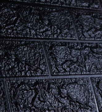 Самоклеящаяся декоративная 3D панель под черный кирпич 5 мм
3D панели самоклейки. . фото 5
