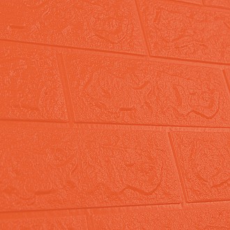 Самоклеющаяся декоративная 3D панель под оранжевый кирпич 700x770x5 мм
3D панели. . фото 5